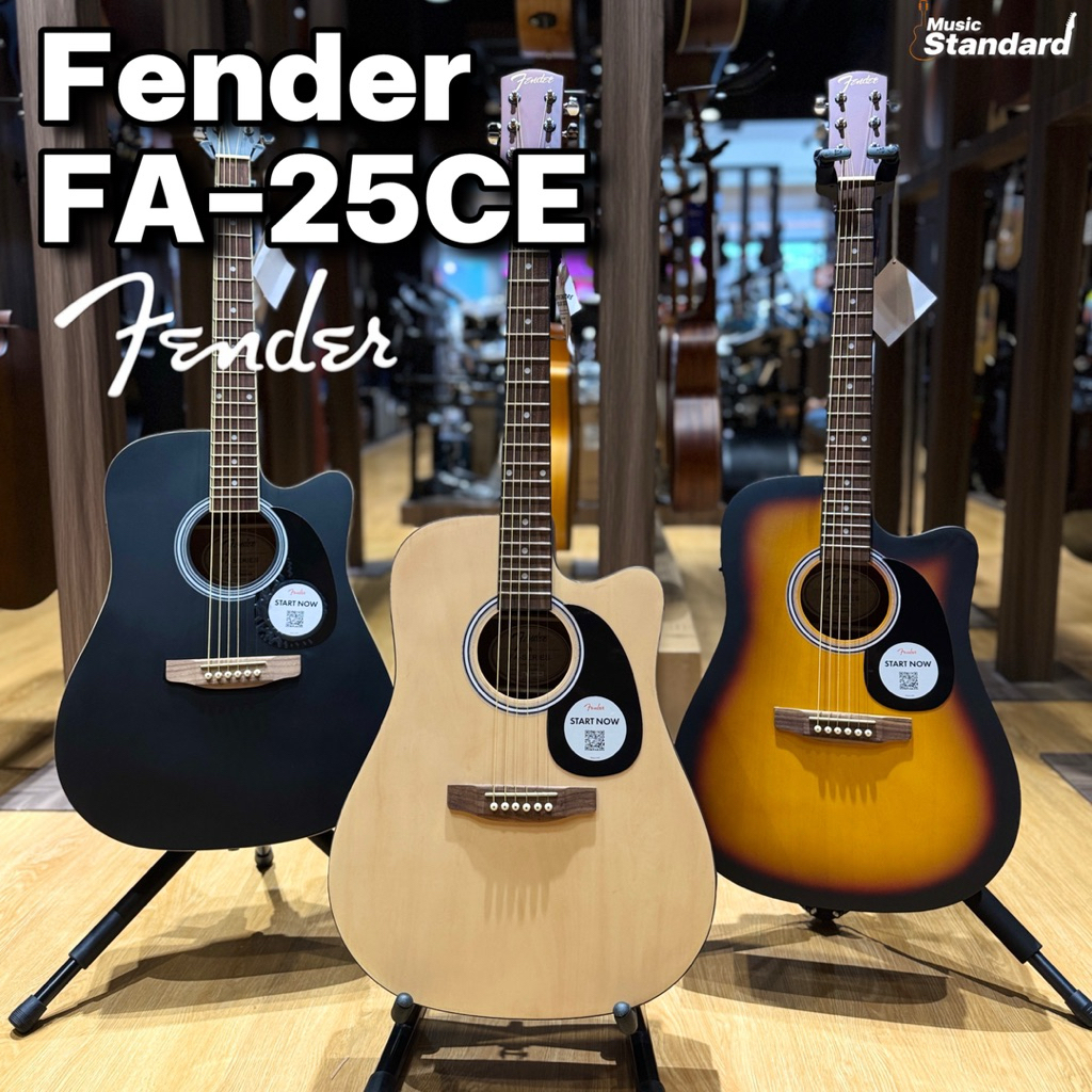 Fender FA-25CE กีต้าร์โปร่งไฟฟ้า [ฟรีของแถมหลายรายการ✅]