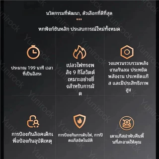 เตาแก๊ส2หัว เตาแก๊สแบบพับเก็บได้ 9KW สแตนเลสคุณภาพสูงพร้อมตัวจับเวลา 2 Burners เครื่องครัวตาราง