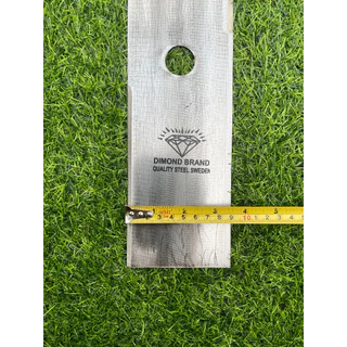 ใบมีดตัดหญ้า(สีขาว) 12" 14" 16" นิ้ว เหล็กเนื้อดำ หนาพิเศษ1.2มม. ใบคม แข็งแรง เหล็กหนา