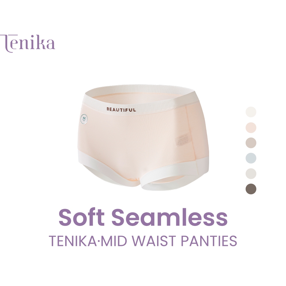 TENIKA กางเกงชั้นใน เอวกลาง กางเกงบ็อกเซอร์  ผ้านุ่มมาก ระบายอากาศใส่ กางเกงชั้นใน ผ้าฝ้าย M-XL