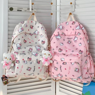 กระเป๋าเป้สะพายหลังนักเรียน Sanrio Hello Kitty - ความจุขนาดใ…