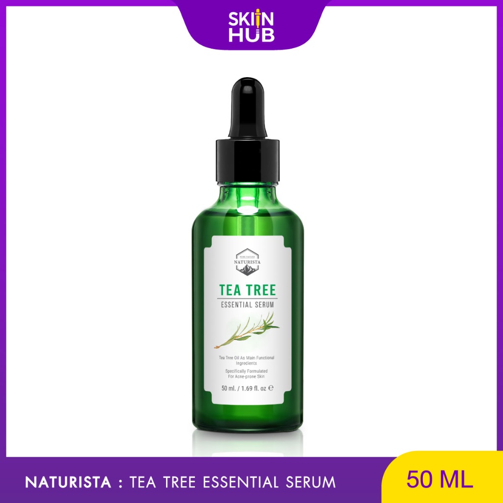Naturista Tea Tree Essential Serum เซรั่มทีทรี ดูแลผิวเป็นสิว รูขุมขนดูกระชับ ผิวแลดูสุขภาพดี 50ml