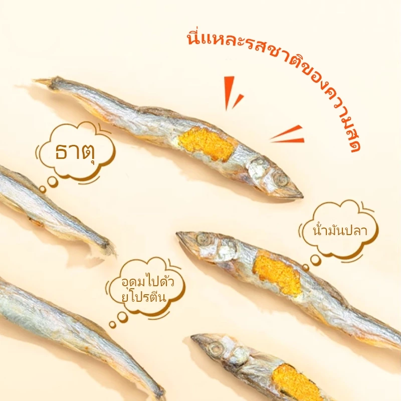 ขนมแมวปลาไข่ฟรีซดราย 80g thumbnail 7