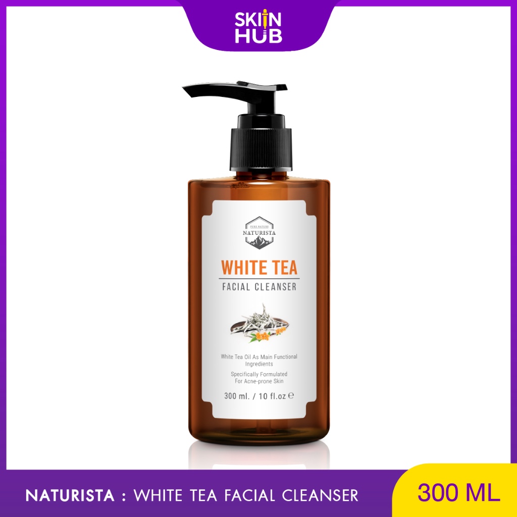 Naturista White Tea Facial Cleanser เจลล้างหน้าชาขาวสูตรอ่อนโยน ช่วยชะลอการเกิดริ้วรอย และจุดด่างดำ