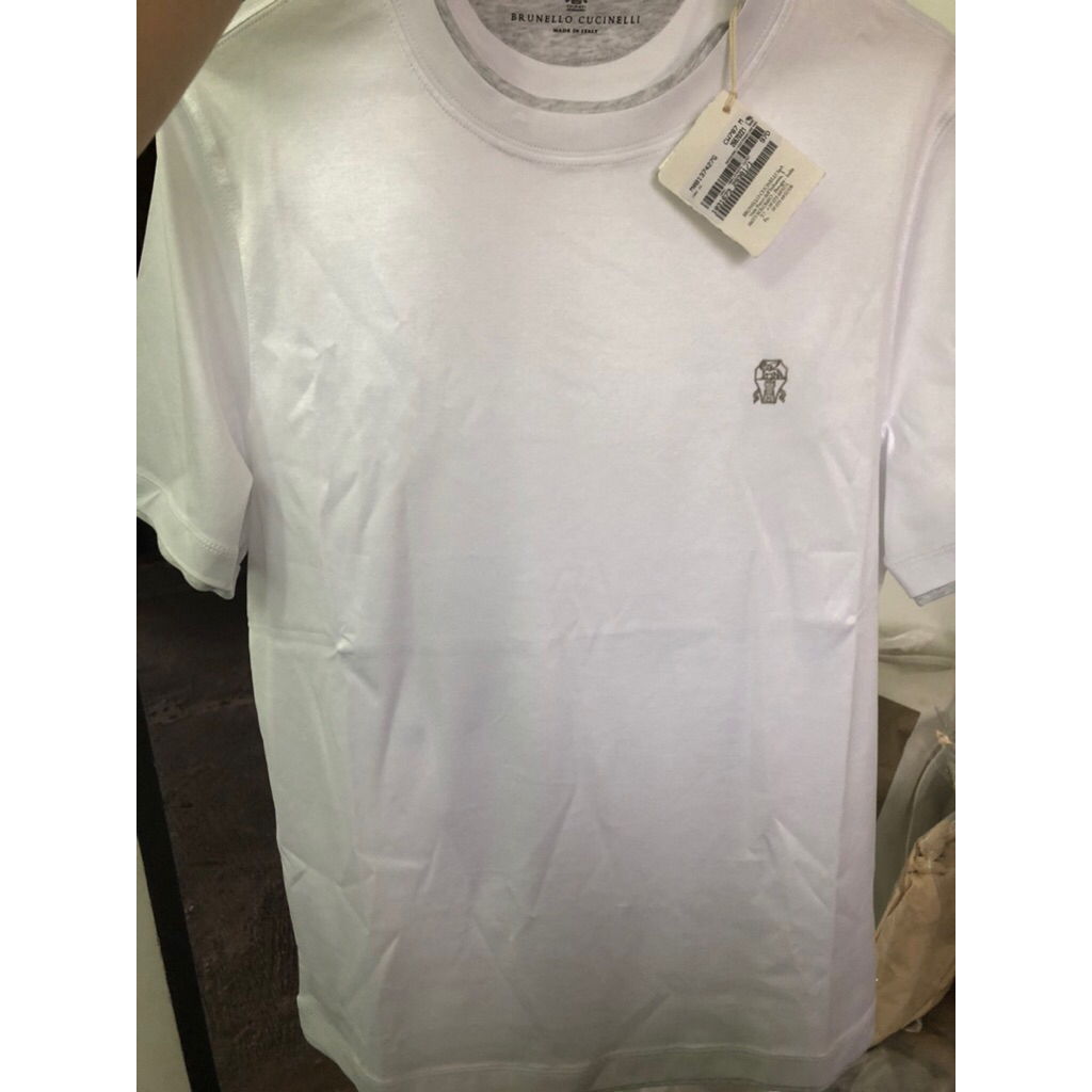 Bronello Cucinelli เสื้อยืดขาว ของใหม่ ของแท้