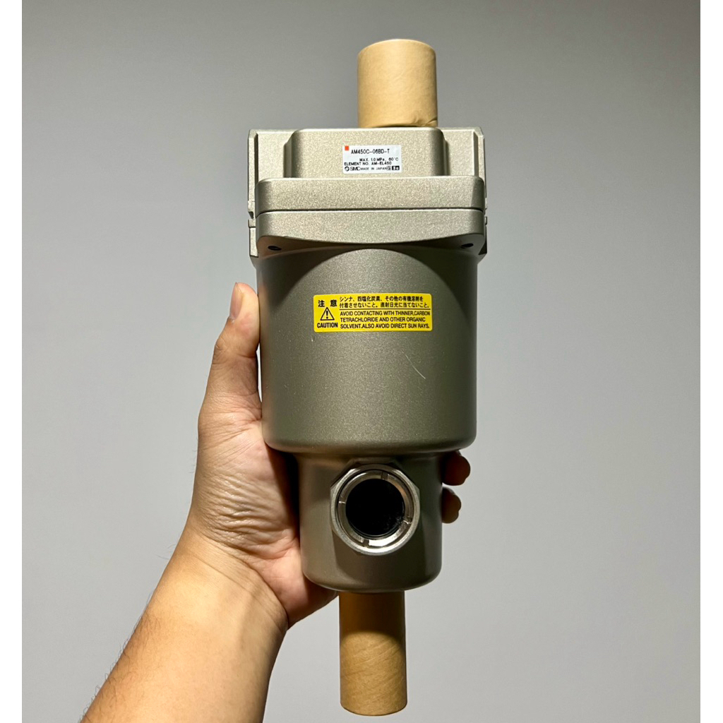 SMC ตัวกรองลมแบบละเอียด (ดักไอน้ำ/ไอน้ำมัน) รุ่น AM450C-06BD-T ของใหม่แท้ 100%
