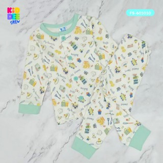 KiddeeCrew  ชุดนอนครีมเขียวลายคัพเค็ก เครื่องครัว เหมาะสำหรั…