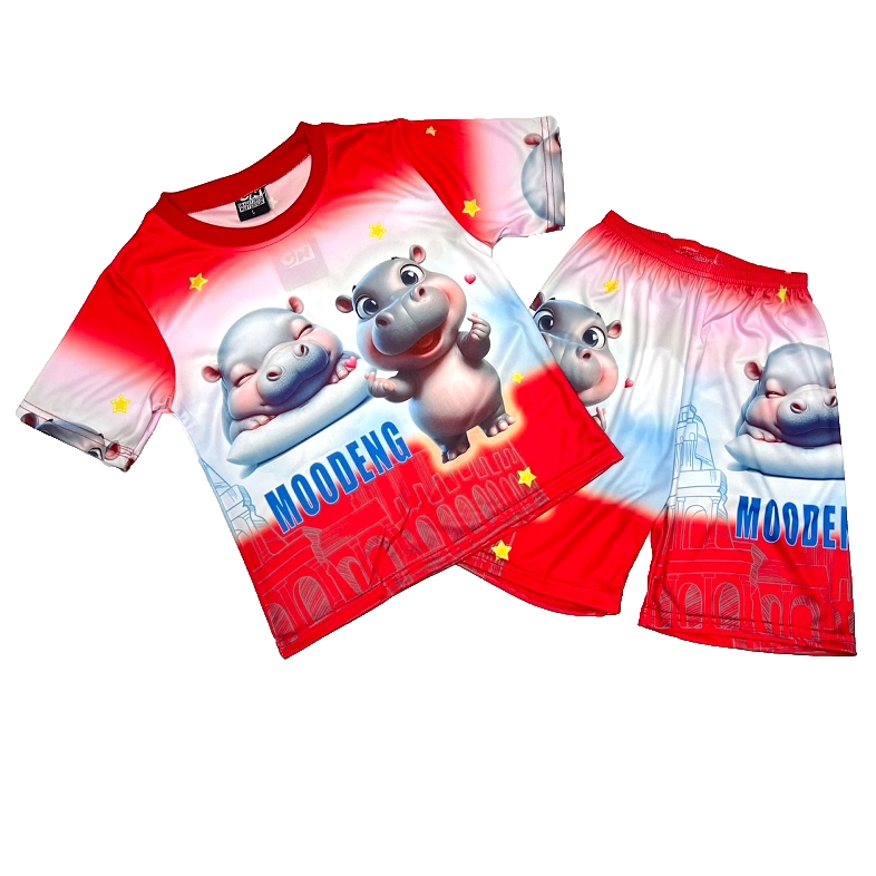 เสื้อผ้าเด็กผู้หญิง เด็กผู้ชาย ชุดเสื้อแขนสั้น กางเกงขาสั้น PM555-888