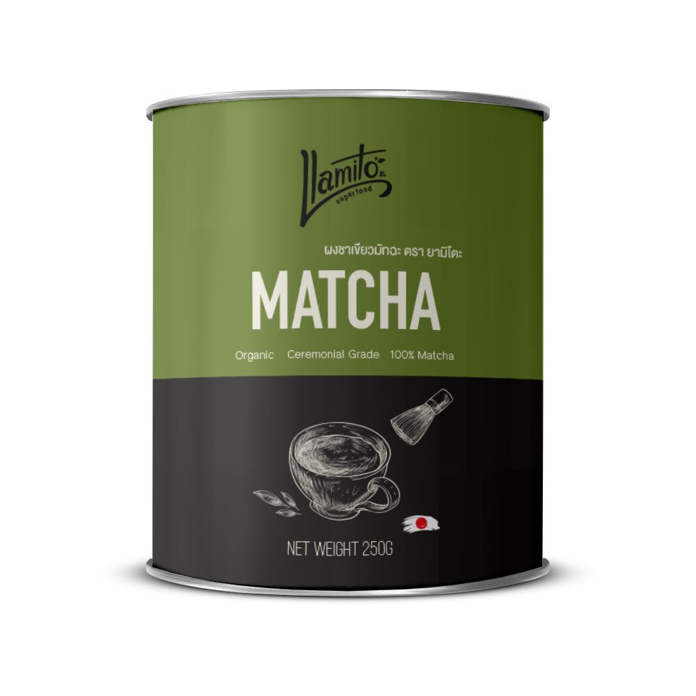 Llamito ผงมัทฉะ ออร์แกนิค (Matcha Powder) ขนาด 250g