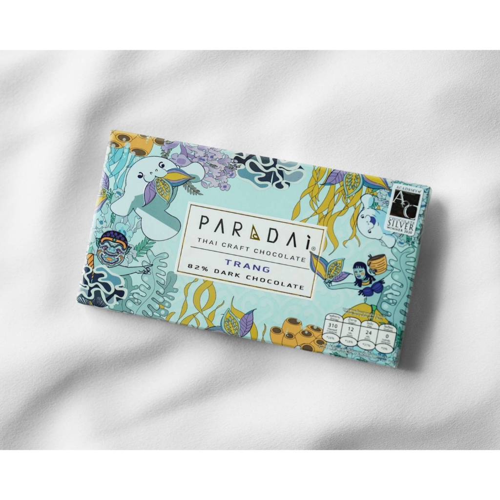 PARADAi - 82% Dark Chocolate Bar (origin Trang) / ภราดัย - 82% ดาร์กช็อคโกแล็ตชนิดแท่ง (เมล็ดโกโก้จากตรัง)