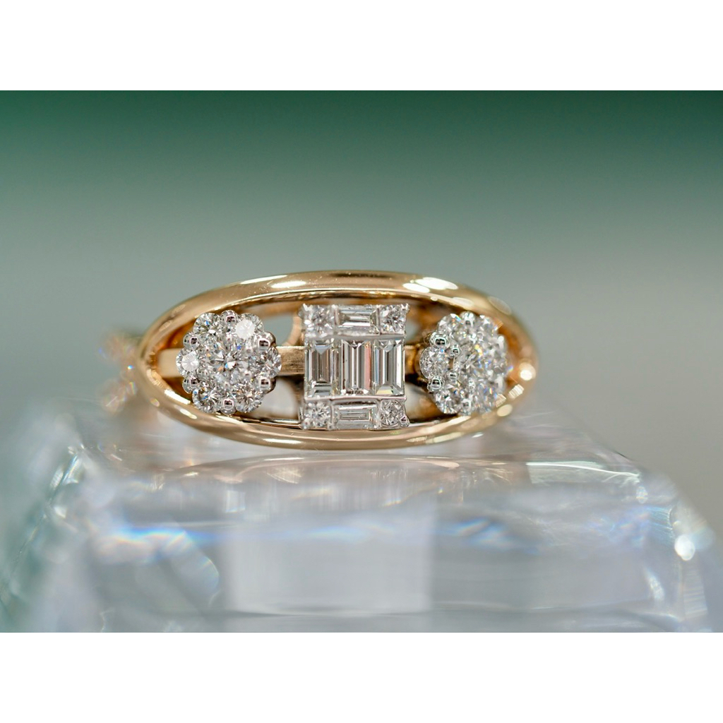 แหวนเพชร Pink Gold สุดหรู