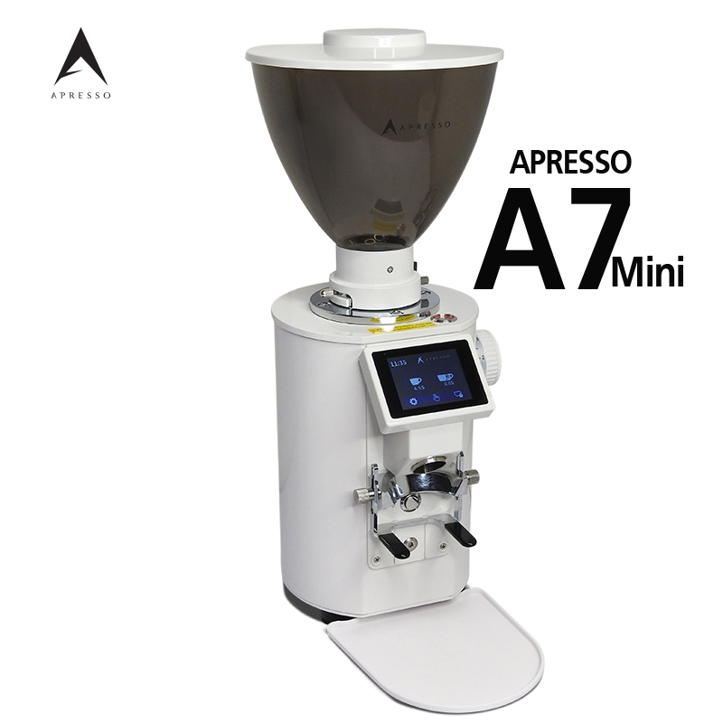 เครื่องบด APRESSO A7 mini เฟืองบดไทเทเนี่ยม 64 mm โถเมล็ด 700g. (สีขาว)