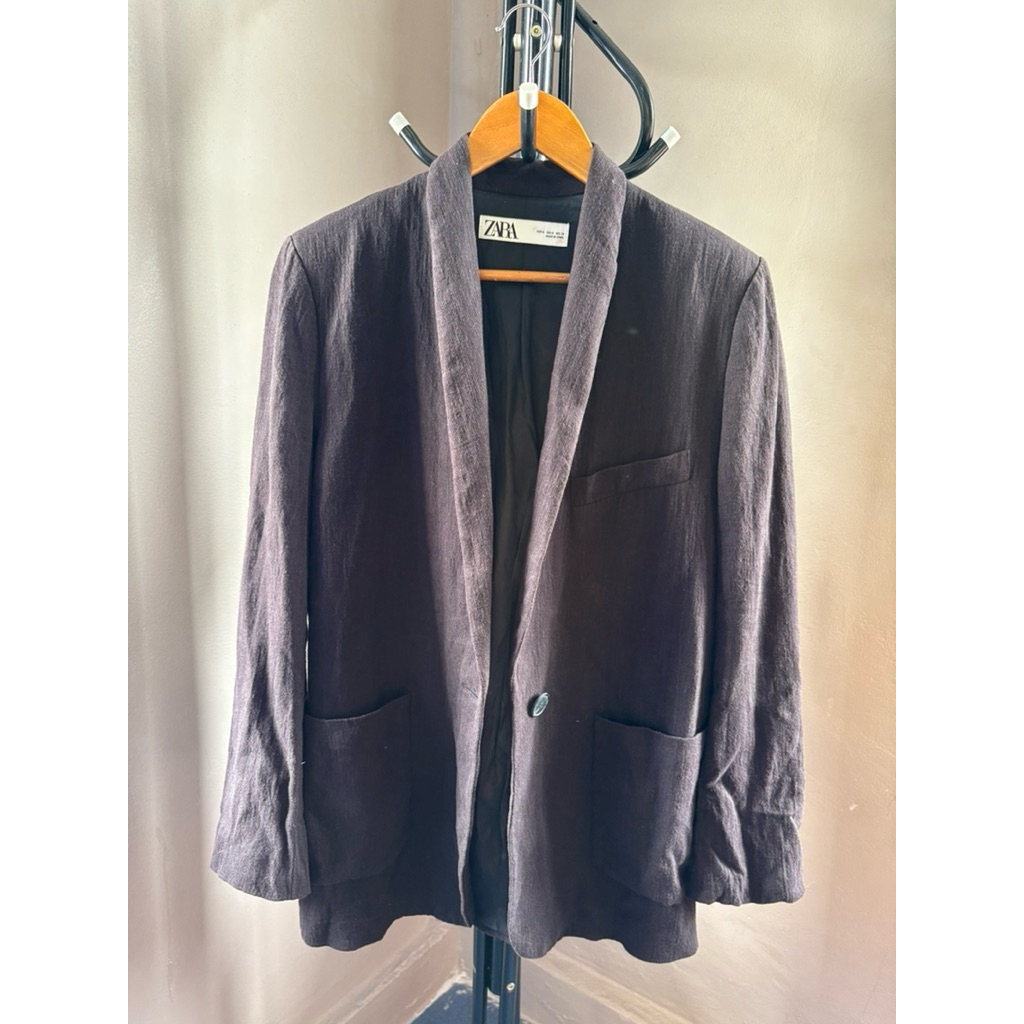 เสื้อ zara blazer สีดำ