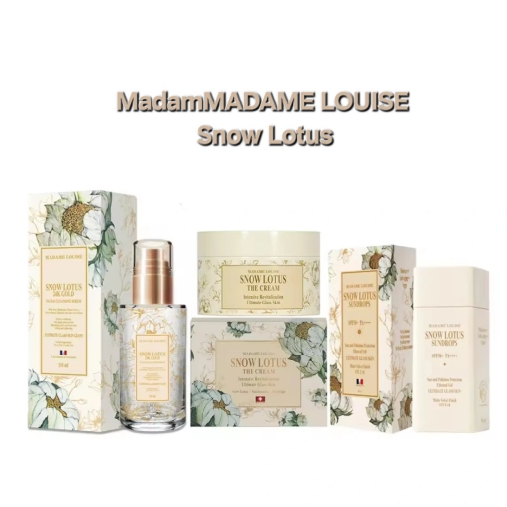 MADAME LOUISE - Snow Lotus 24K Gold Facial Cleansing Serum (110 ml.) มาดามหลุยส์ สโนว์โลตัส 24เค โกลด์ เฟเชียล คลีนซิ่ง