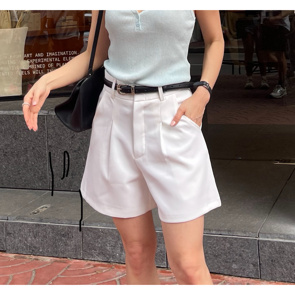 Mighty Short กางเกงขาสั้นเอวสูง ไม่รัดสะโพก basicselected