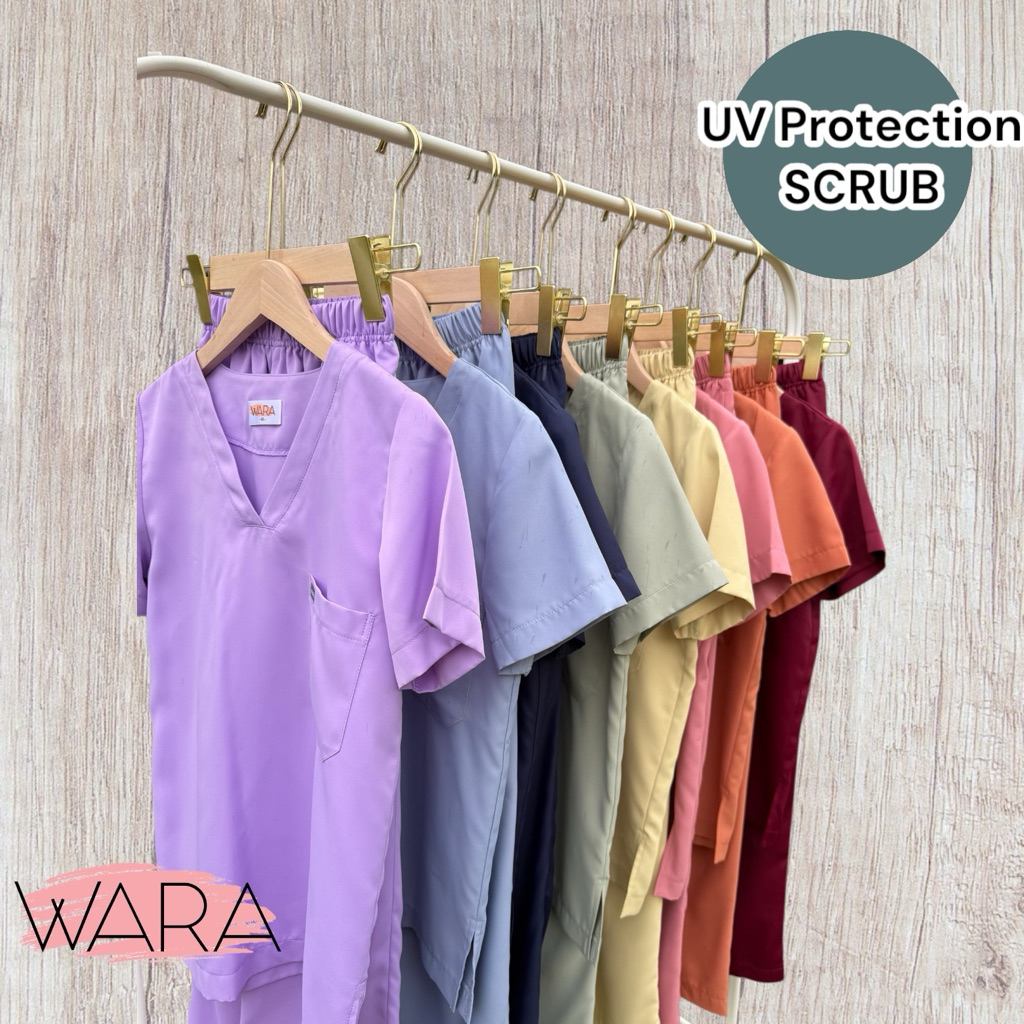 UV protection scrub นิ่ม เรียบ พลิ้วเบา สวมใส่สบาย
