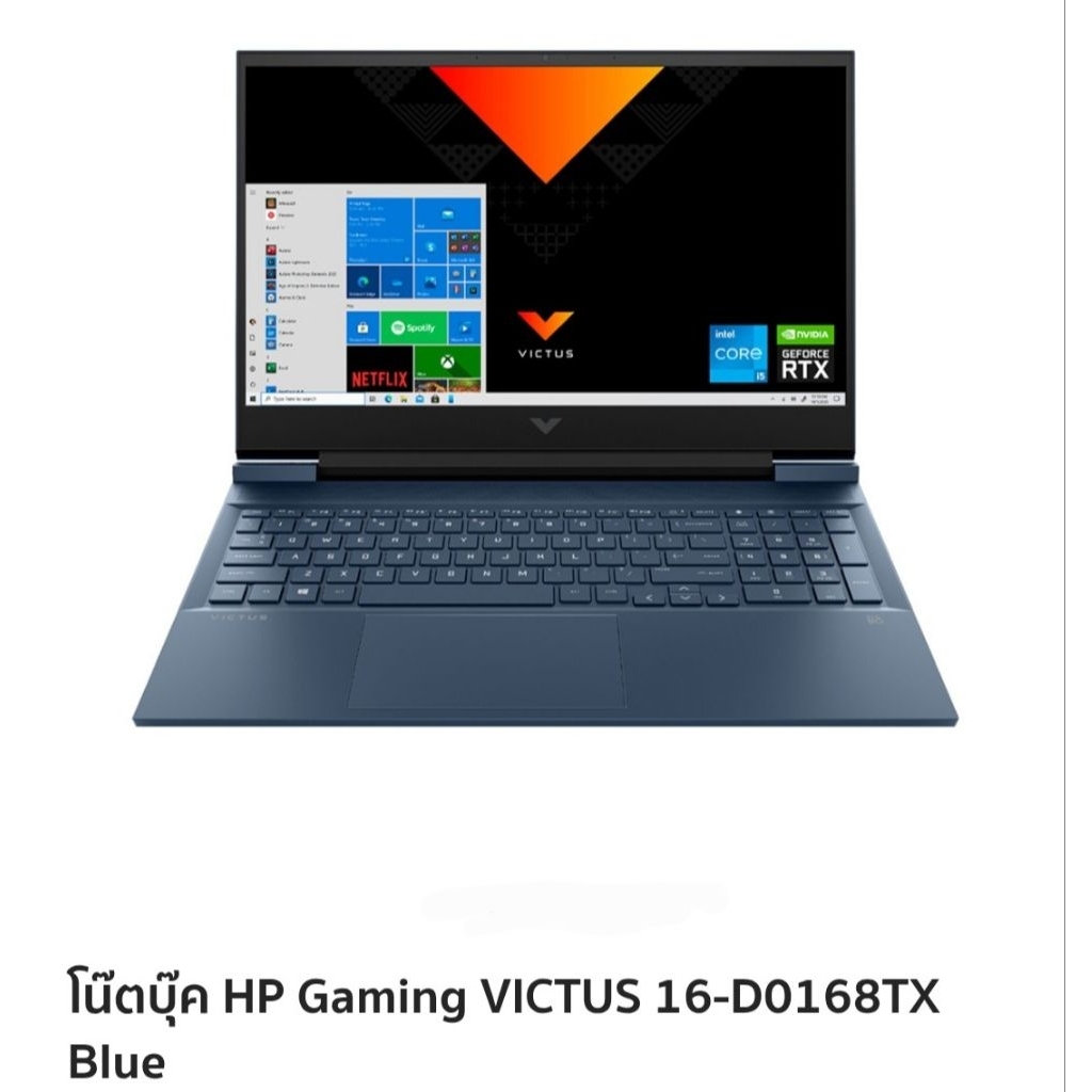 Notebook มือสอง Hp Victus Gaming 16 i7-11800H RTX-3050Ti Ram16 SSD512 จอ16.1 144Hz สเปคสูง เครื่องสว
