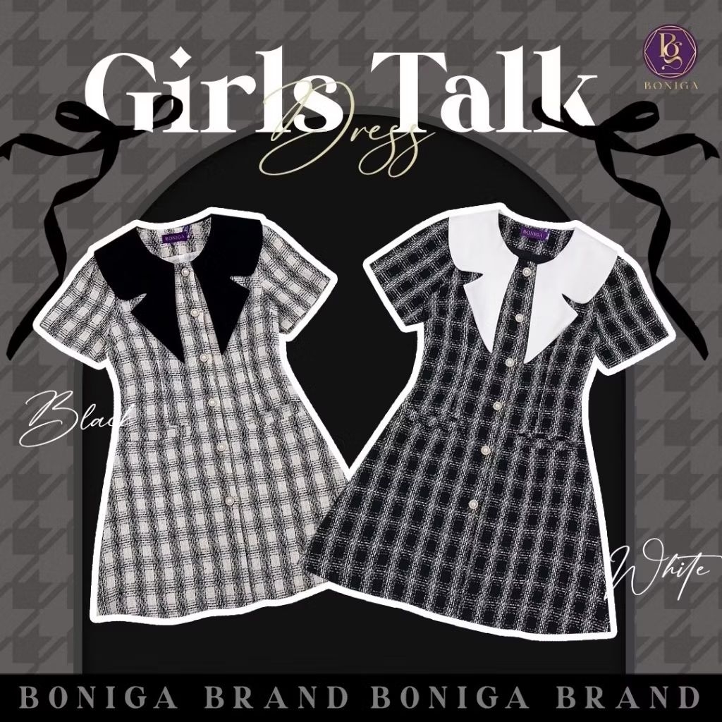 Boniga 🌸 มือ 2 Girls Talk Dress (3XL)