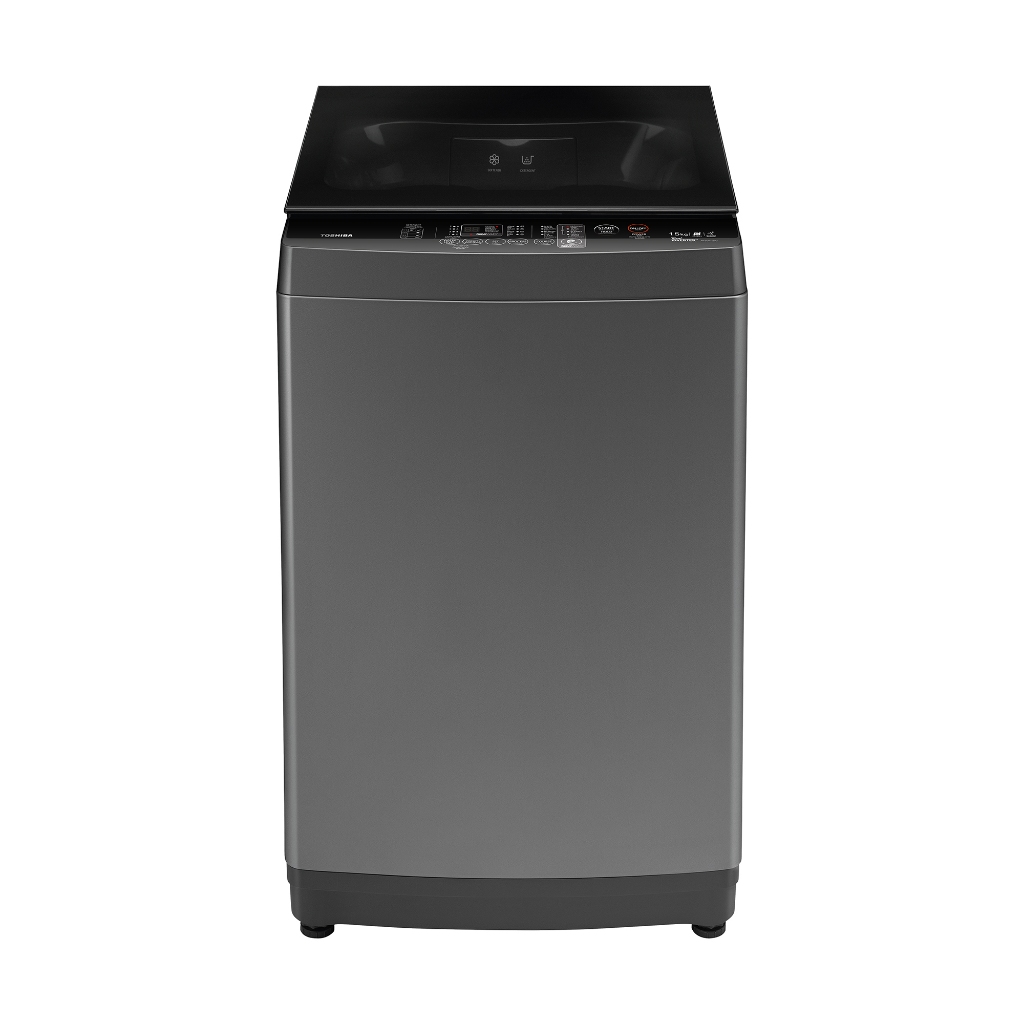 [จัดส่งพร้อมติดตั้ง] TOSHIBA เครื่องซักผ้าฝาบน TOSHIBA AW-DUM1600LT(SG) PCR 15 กก. 680RPM อินเวอร์เตอร์ สีเงิน