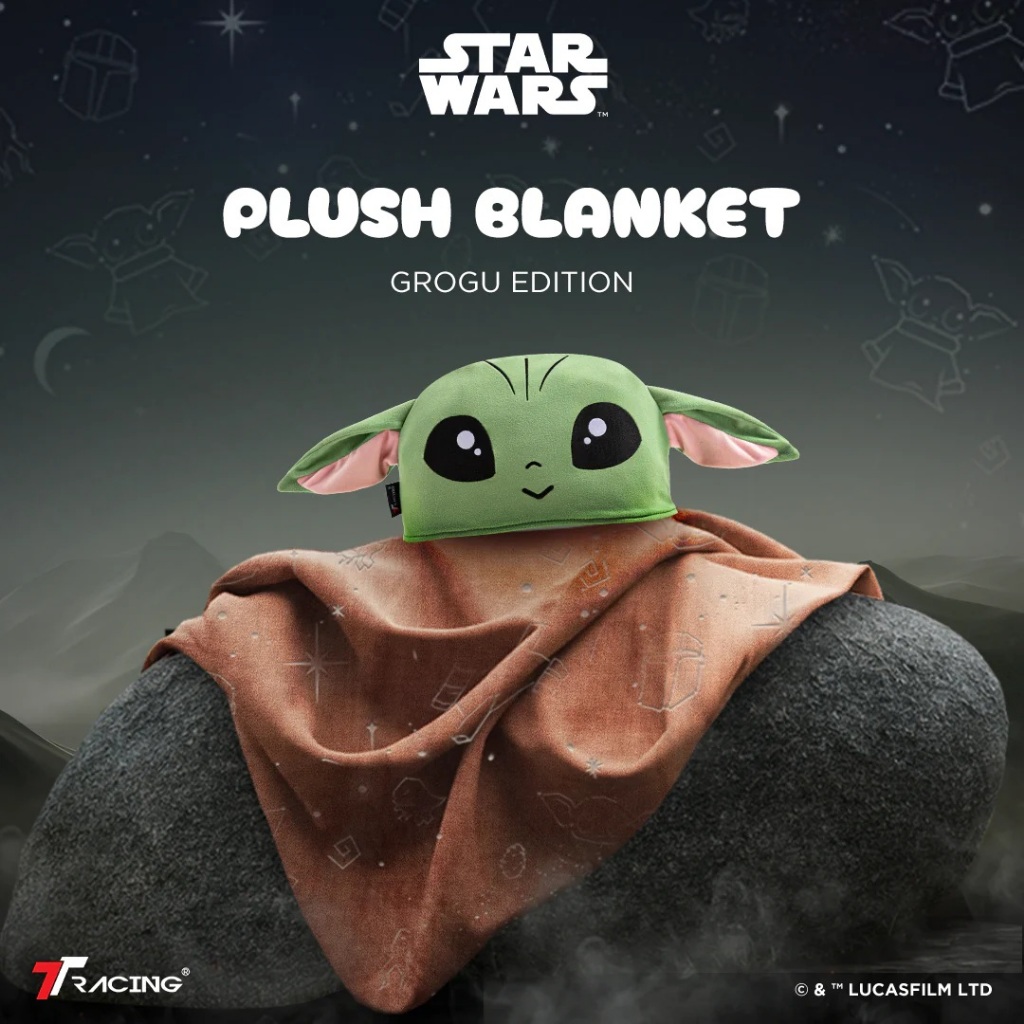 TTRacing Grogu Blanket ผ้าห่มแบบมีฮู้ดสุดนุ่ม - Star Wars