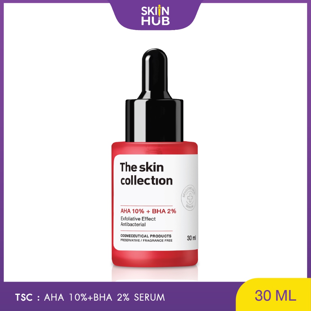 The Skin Collection Serum AHA 10% + BHA 2% เซรั่มผลัดเซลล์ผิวล้ำลึก ช่วยเผยผิวใหม่ ลดสิวอุดตัน 30ml