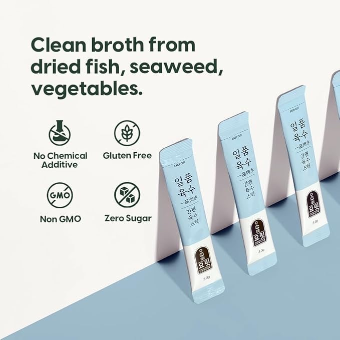 ใหม่! ผงปรุงรสสำเร็จรูป (ตรา คอร์กรีน) COREGREEN SEAFOOD AND VEGETABLE BROTH POWDER 코어그린 일품 육수 스틱형 - รูปที่ 3