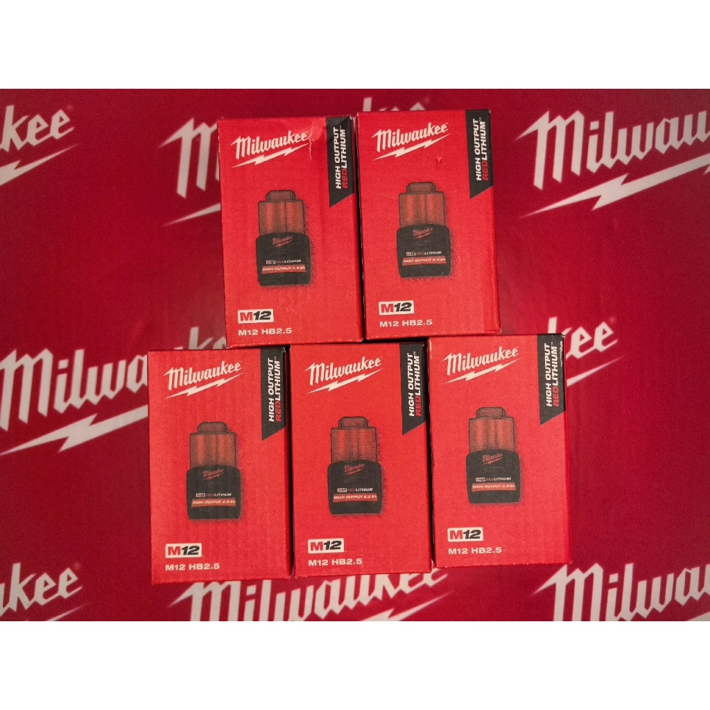 M12 Milwaukee 2.5HD Full Package ของใหม่ล่าสุดจากต่างประเทศ บ้านเราไม่นำเข้า นำหนักเบา ราคาต่อก้อน