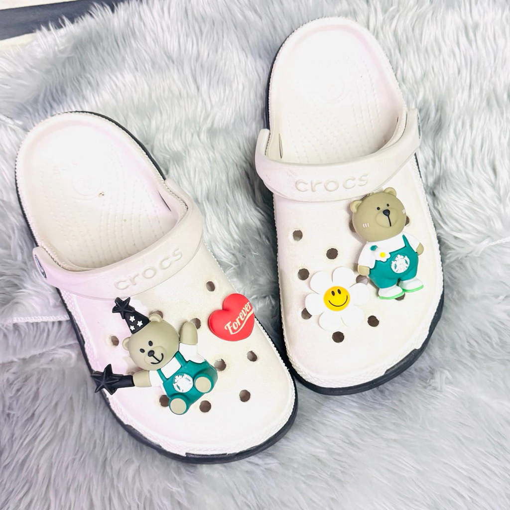 ตัวติดรองเท้ามีรู 3D ลายหมีสตาร์บัค Shoe Charm Bear Starbucks thumbnail 10