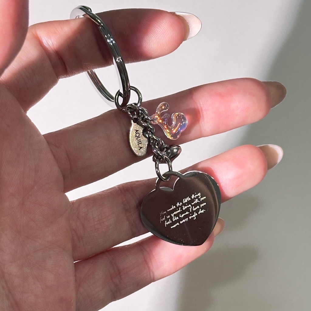 handwritten keychain • พวงกุญแจสลักลายมือตัวเอง หรือคนพิเศษ ราคา ถูกที่สุด ดีลบีเคเค แกลเลอรีภาพที่ 4