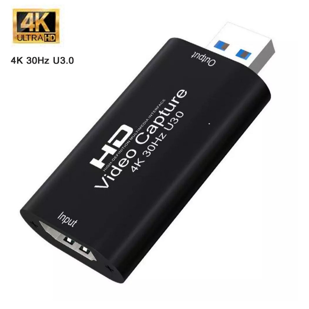 (พร้อมส่ง) 4K@30Hz Mini USB 3.0 Video Capture Card 1080P 60fps Game Recorder PC Live Streaming