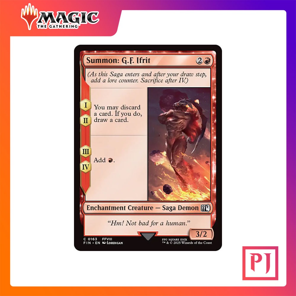 [MTG] Summon: G.F. Ifrit [FIN] [RED] [COMMON] [NORMAL] [ENG] (การ์ดเมจิค / Magic the Gathering)