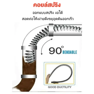 💥ลดค่าขนส่ง💥งูเหล็ก ศูนย์กลาง 16MM 15M งูเหล็กใช้กับสว่านนมือไฟฟ้า ลวดสปริงทะลวงท่อ ทะลวงท่อตัน เส้นผ่านทะลวงท่อตัน