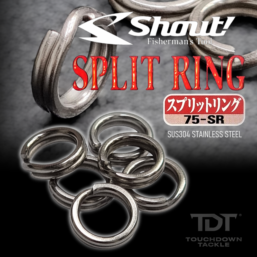 SHOUT 75-SR STAINLESS SPLIT RING *** สปริทริง สแตนเลส304 JAPAN QUALITY 100% ***