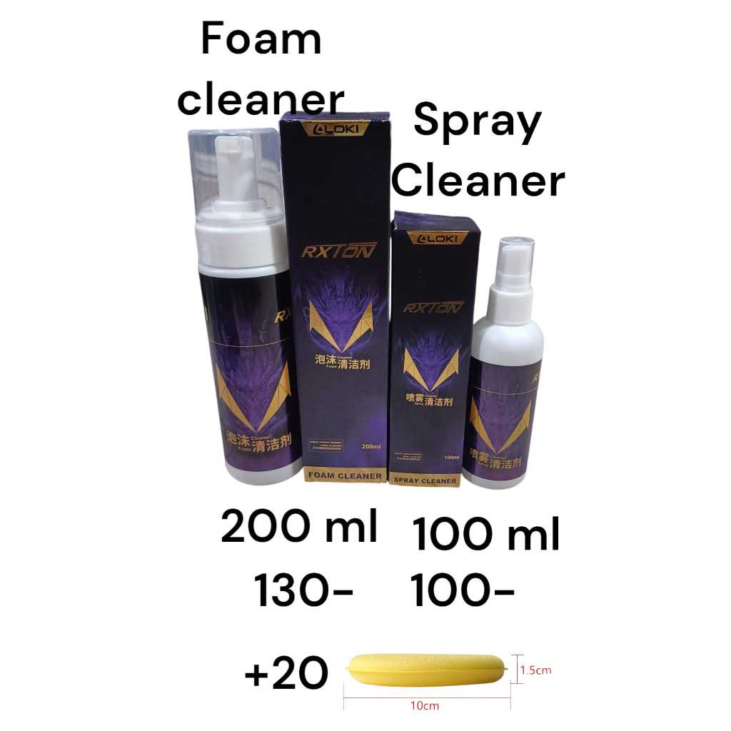 น้ำยาทำความสะอาดหน้ายางแบบน้ำและโฟม Loki Rubber Cleaner