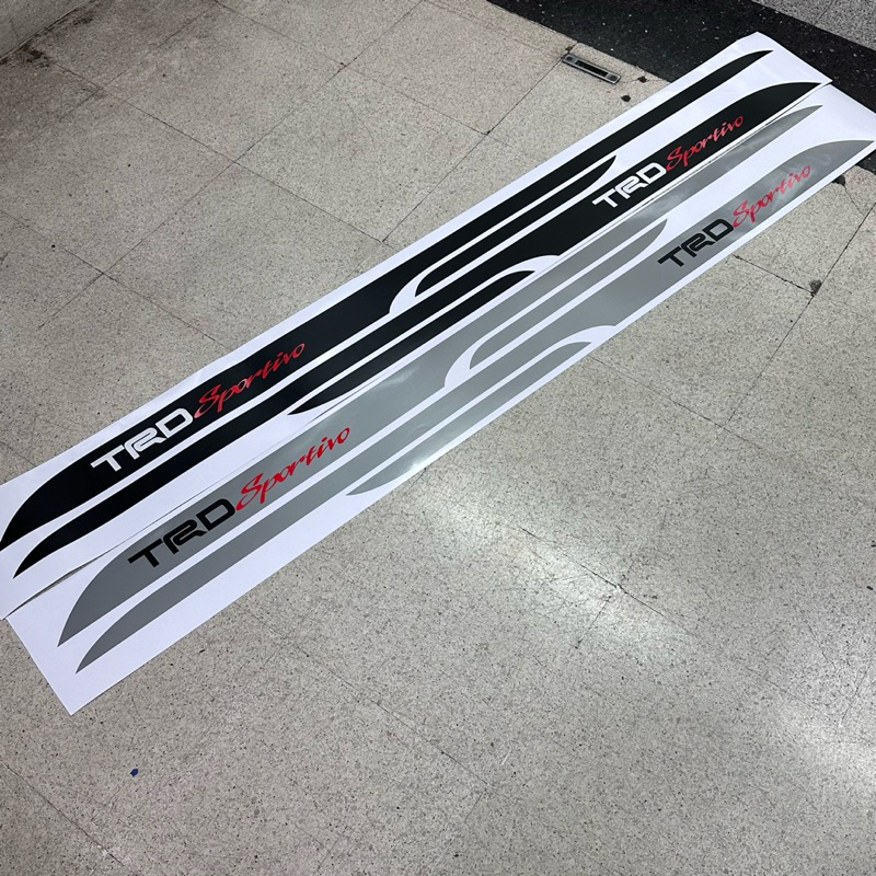 สติ๊กเกอร์ลายข้าง TRD sportivo ติดข้างประตู Toyota ราคาต่อคู่ มี 2 ข้าง – โปรปัง