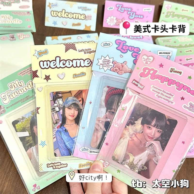 🇹🇭พร้อมส่ง✅เซ็ทแพ็คการ์ดหัวการ์ด+หลังการ์ดสไตล์y2kลายน่ารัก
