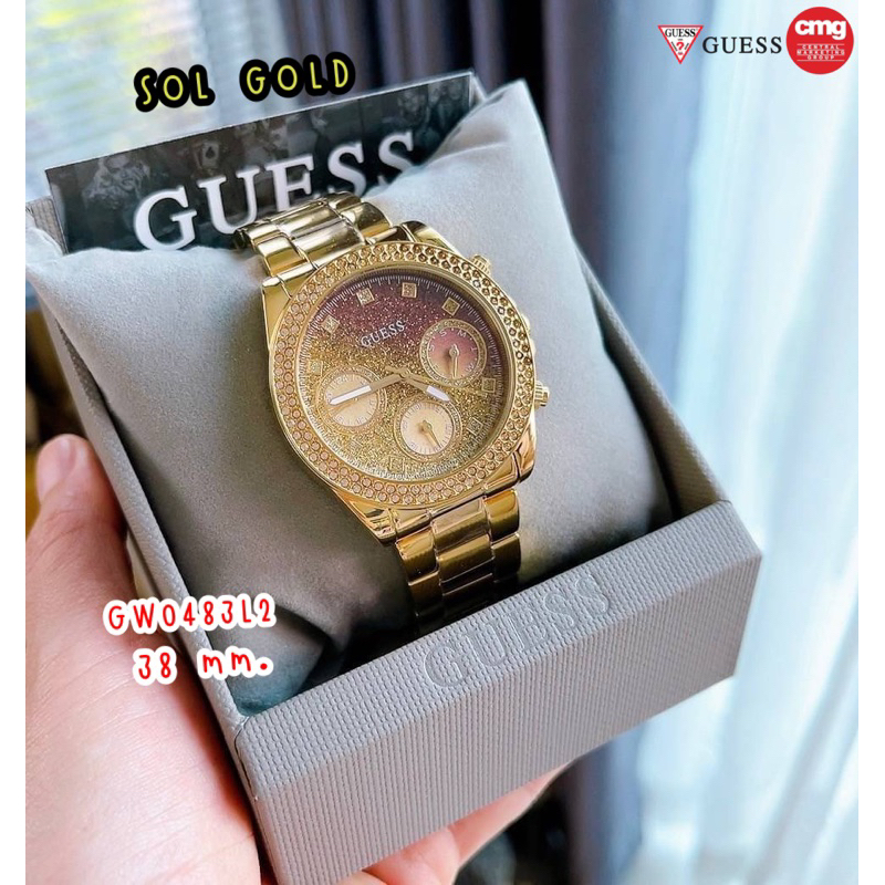 นาฬิกาผู้หญิง Guess GW0483L2 SOL GOLD ของแท้CMG