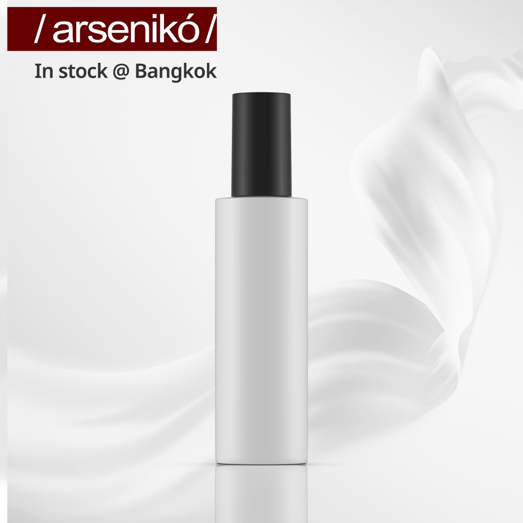 ขวดแก้วใส่โลชั่น+หัวปั้ม (สีขาวมุก 100 ml.) เกรดพรีเมี่ยม #ขวดแก้ว #ขวดปั้ม #ขวดหัวปั้ม #ขวดโลชั่น
