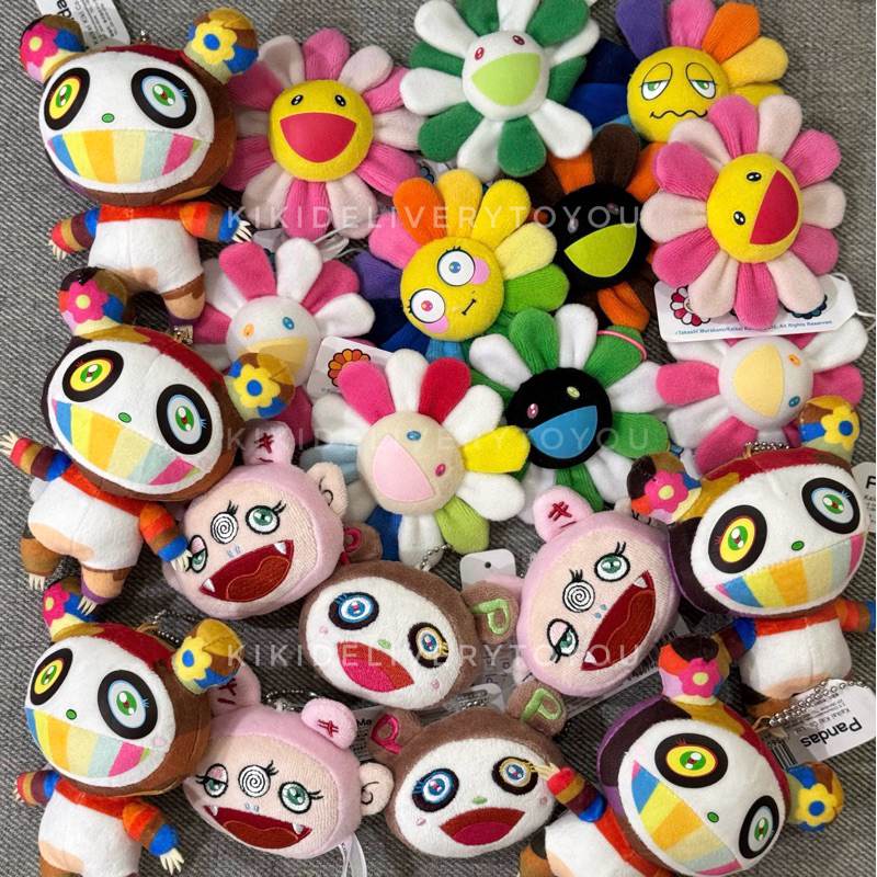 กดโค้ดลดเพิ่ม30% พร้อมส่ง Murakami flowers / kiki / panda cub พวงกุญแจ แท้ %