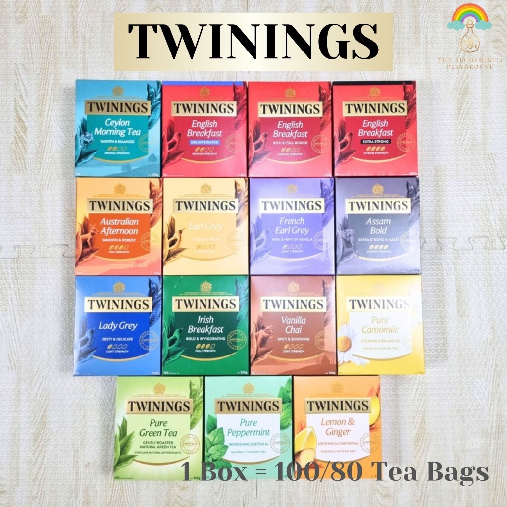 TWININGS TEA กล่องใหญ่ นำเข้าจาออสเตรเลีย 80-100 Bags