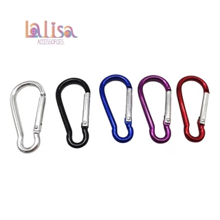 พวงกุญแจอลูมิเนียม มินิคาบิเนอร์ ตะขออลูมิเนียม อัลลอยสปริง( C-1-E2,Alu dogclips-#A)