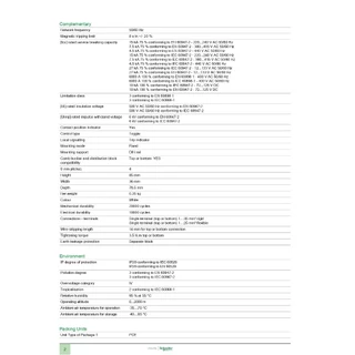 Schneider MCB Acti9 iC60N 10kA, 400VAC, 2Pole, 40 A เบรกเกอร์ลูกย่อย 2โพล 6-50A A9F74240