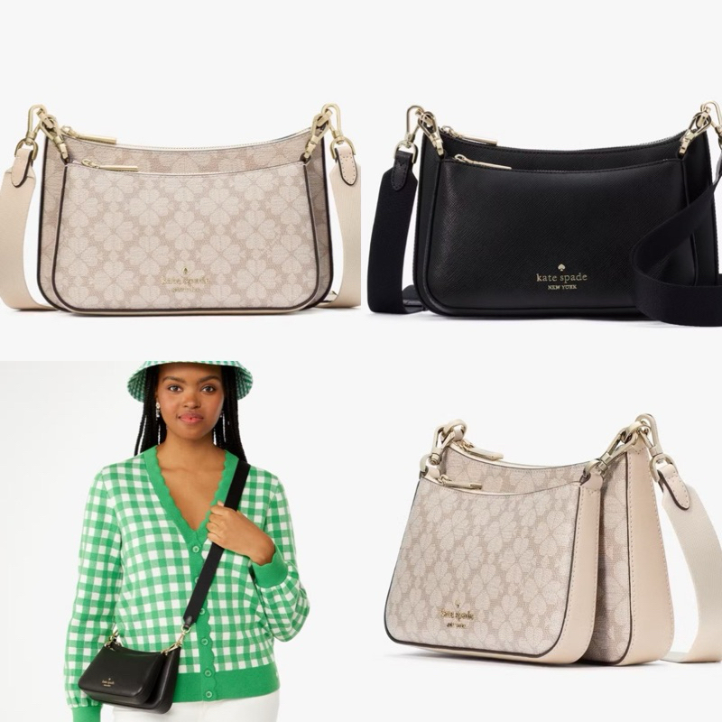 Kate Spade Duet Colorblock Saffiano Leather Crossbody