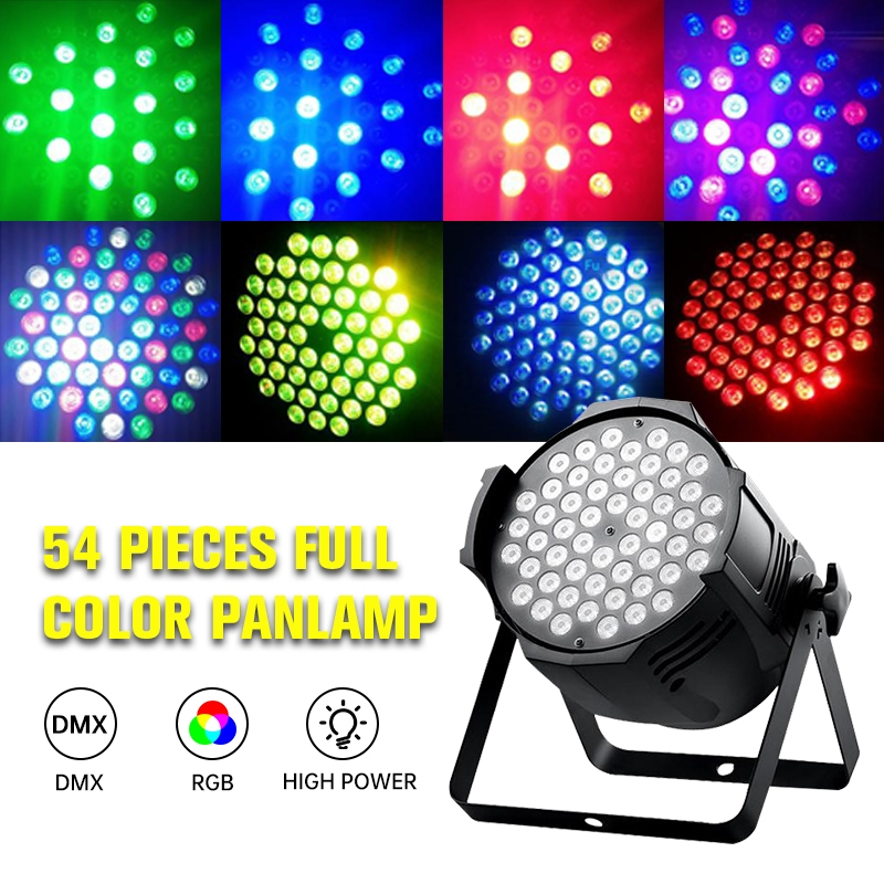 ZC PAR LED ไฟพาร์ 54 3 in 1ไฟเวที LED 3W 54/36/18 RGB ไฟดิสโก้ ควบคุมจากระยะไกลDisco light