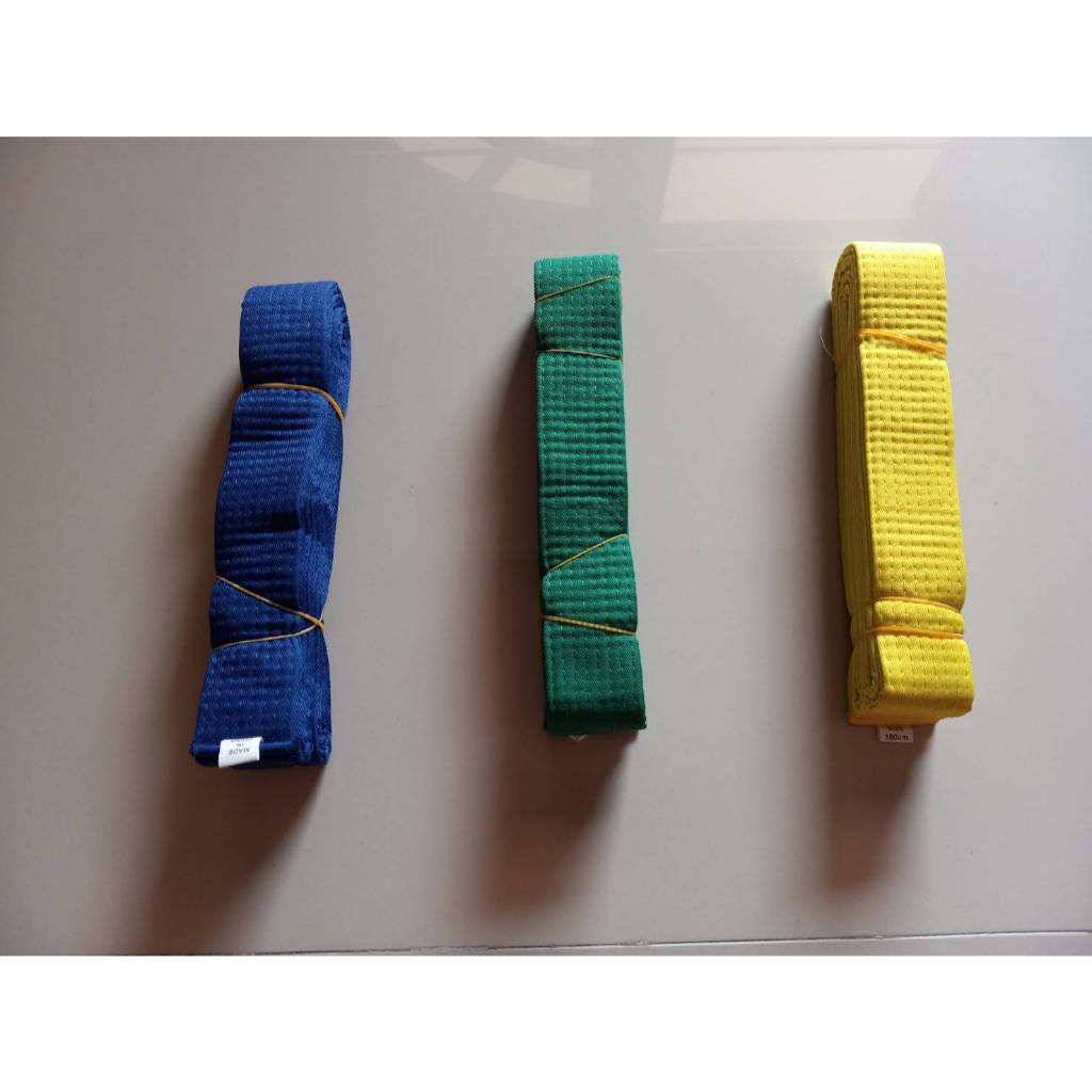 สายคาดเอว เทควันโด (Taekwondo Belt) ทำจากผ้าฝ้าย 100% ความยาว 180 ซม.