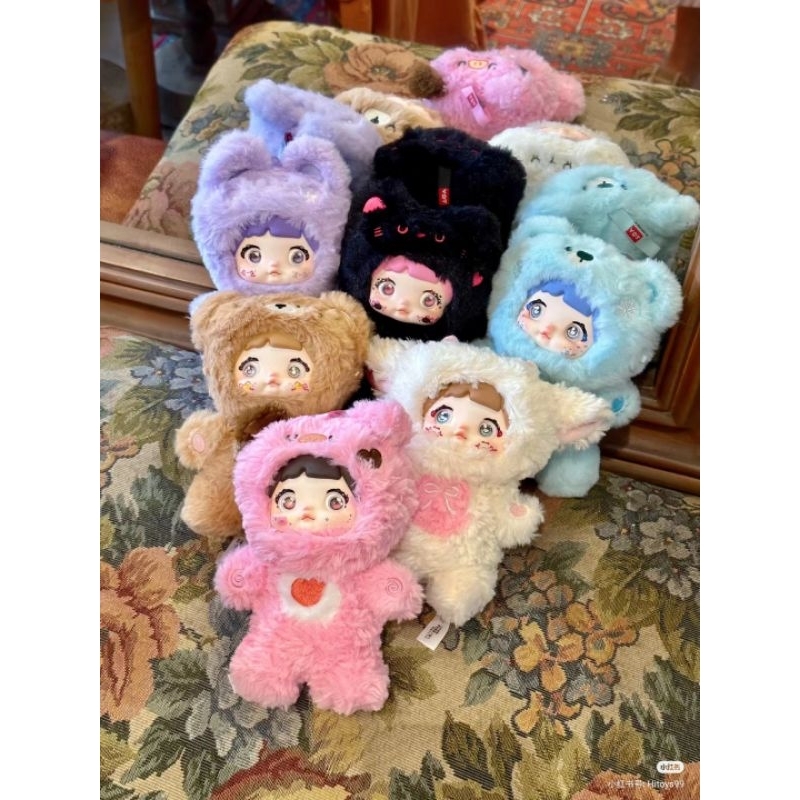 ( พร้อมส่ง )พวงกุญแจ Nommi เปลี่ยนตาได้ 3แบบ ตุ๊กตา nommi ตุ๊กตานุ่มนิ่ม ตุ๊กตาแก้มบุ๋มเปิด