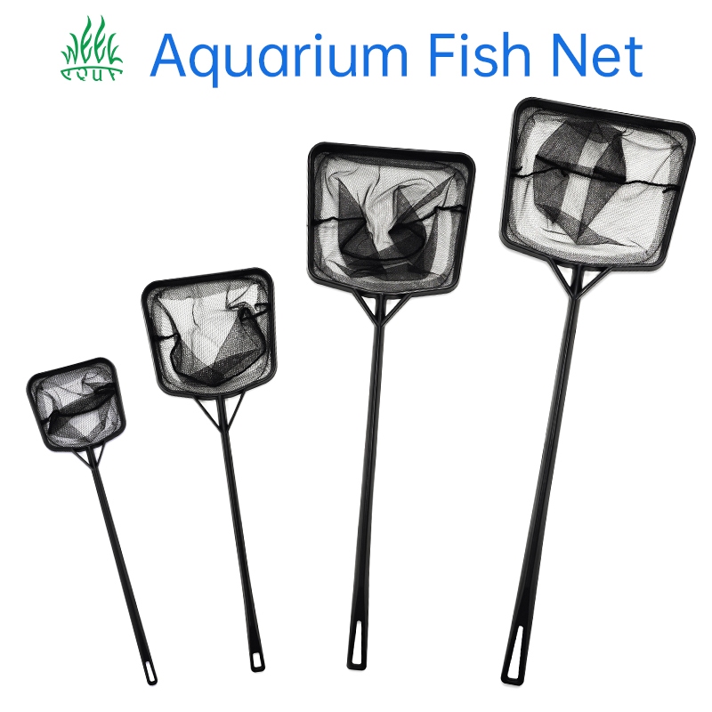 Week Aqua กระชอนตักปลาสีดำ แบบเหลี่ยม