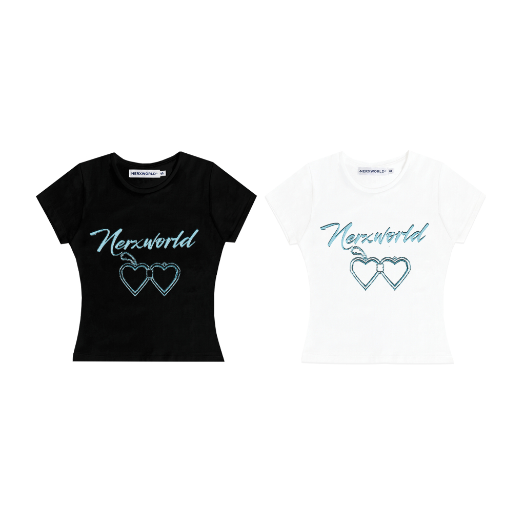 เสื้อยืดผู้หญิง NERXWORLD รุ่น Heart Locker ✭