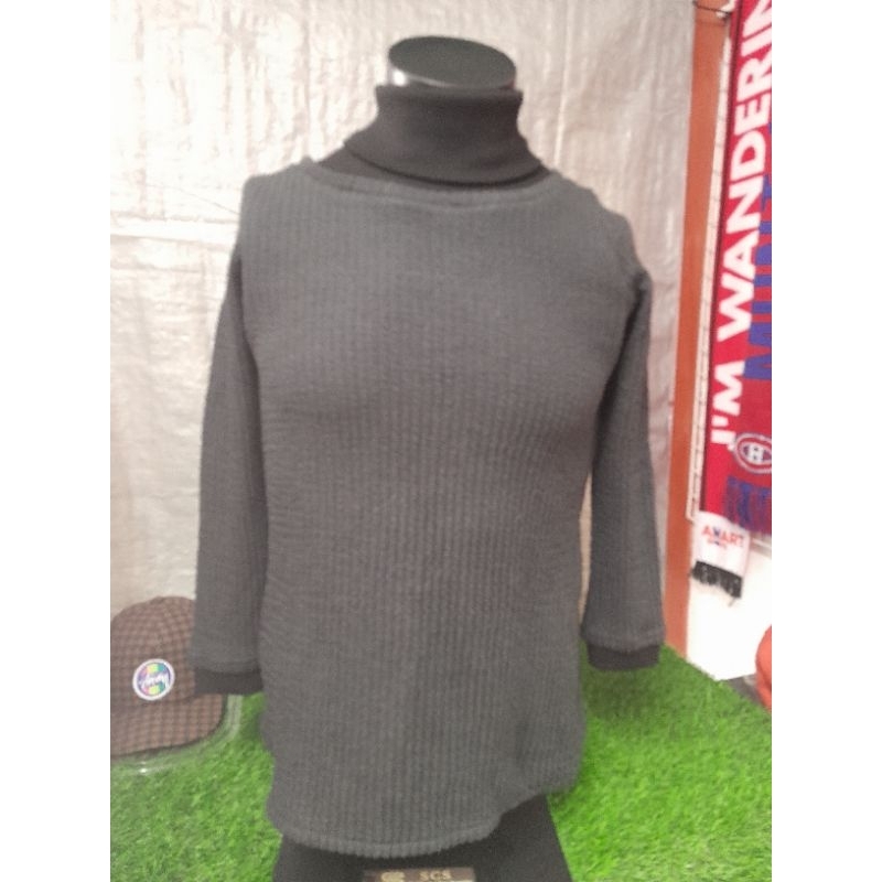 A21 เสื้อไหมพรมมือสอง รอบอก. 36 ยาว.27 (สินค้ามือสองบางชิ้นมีตำหนิกรุณาอ่านรายละเอียด)