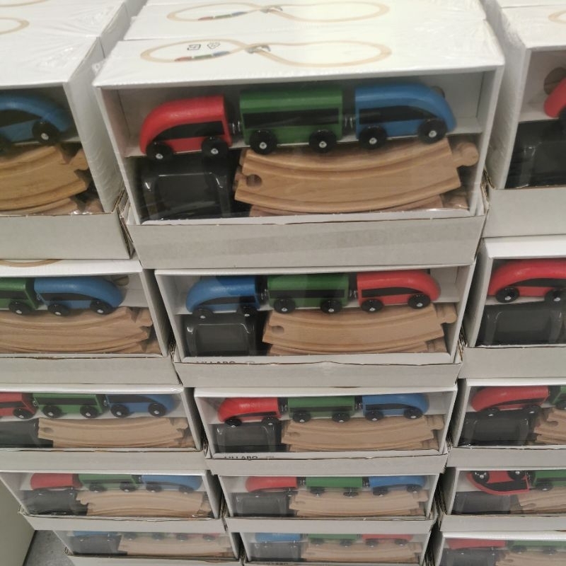 IKEA แท้ค่ะ สนุกมากๆ ชุดของเล่นรถไฟพร้อมราง 20 ชิ้น LILLABO ลิลลาบู
